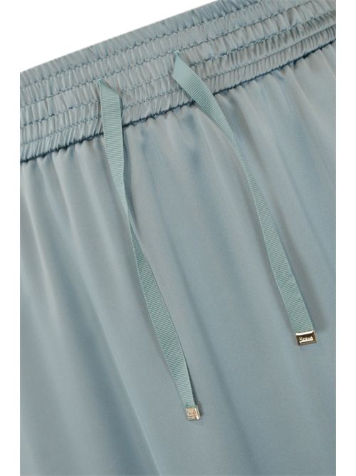 Gonna in satin Azzurro Herno | GN000024D 125069024